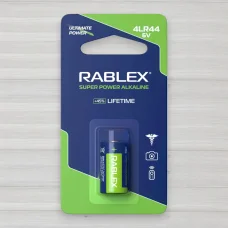 Батарейка лужна Rablex Super Power alkaline 4LR44, 6V