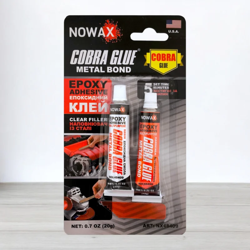 Эпоксидный клей Nowax Cobra Glue Metal Bond, 20 г