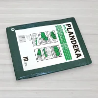 Тент поліпропіленовий зелений Plandeka, щільність 110г/м.кв, 3 Х 4м