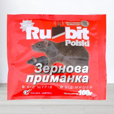 Зернова приманка от щурив та мишей Rubit, 100г