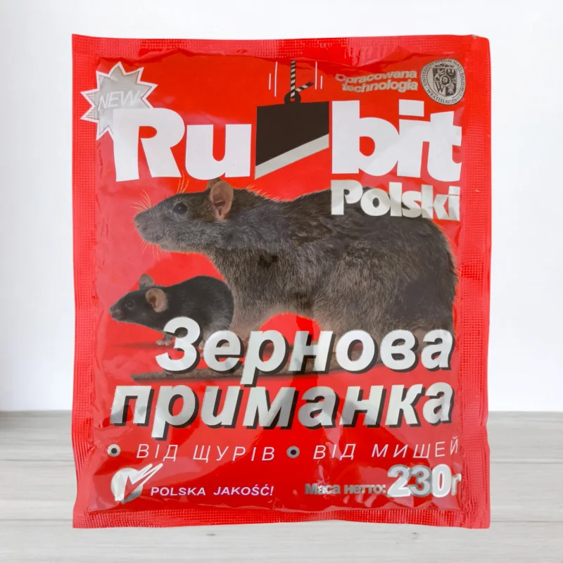 Зернова приманка от щурив та мишей Rubit, 230г