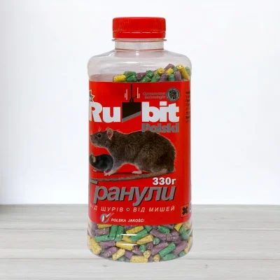 Гранули от щурив та мишей Rubit, банка 330г