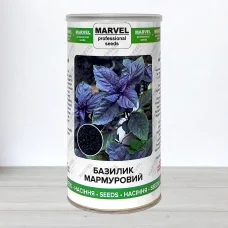 Семена базилика Мармуровий Фиолетово-Зелёный, Узбекистан, Marvel, банка 500г