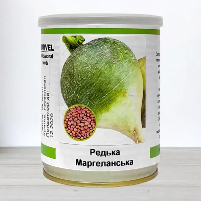 Насіння редьки Маргеланська, Узбекистан, Marvel, банка 100г