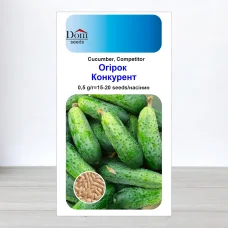Семена огурца бджолозапильного Конкурент, Украина, Dom, 0,5г