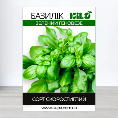 Насіння базиліка Зелений Геновезе, 100г