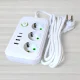Мережевий фільтр з вимикачем Power Socket F015 на 3 розетки, 3 USB, 1 Type-C, 2500W, довжина 3м
