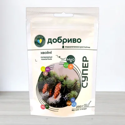 Добриво кристалічне Супер Добриво, 250г, для хвойних