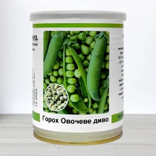 Семена гороху цукрового Овочеве Диво, Украина, Marvel, банка 100г