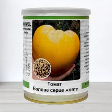 Насіння томату Волове Серце Жовте, Україна, Marvel, банка 50г