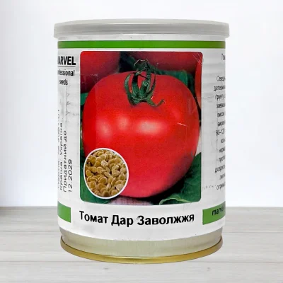 Насіння томату Дар Заволжя, Україна, Marvel, банка 50г
