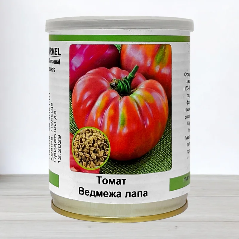 Насіння томату Ведмежа Лапа, Польща, Marvel, банка 50г