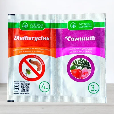 Инсекто-Фунгицид Антигусень 4мл + Самшит 3мл
