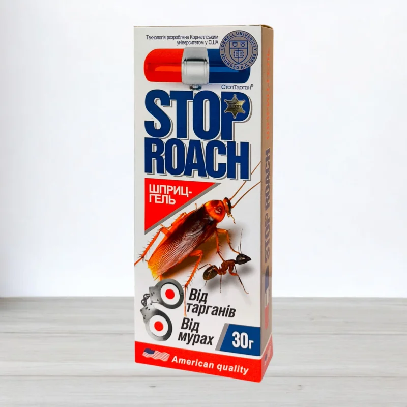 Инсектицид от тарганив та мурах Stop Roach, шприц-гель 30г