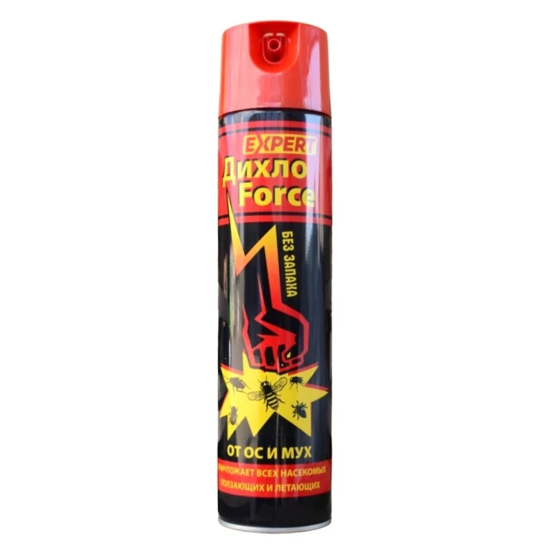 Дихлофос ДихлоForce Expert от ос та мух, без запаху, 600мл