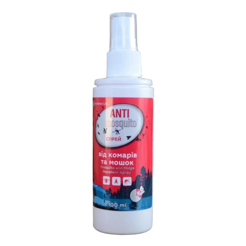 Спрей от комарив та мошок Anti Mosquito, 100мл