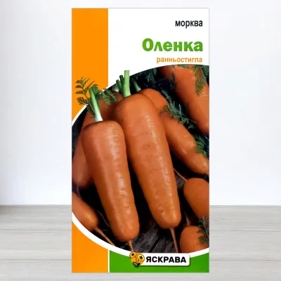 Насіння моркви Оленка, Яскрава, 3г