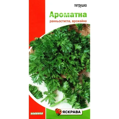 Семена петрушки листковои Ароматна, Яскрава, 2г