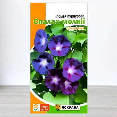 Насіння іпомеї пурпурової Спалах молнії, ТМ Яскрава, 1г