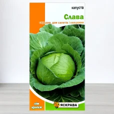 Семена капусты билоголовои Слава, Яскрава, 0,5г