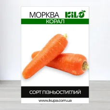 Семена моркови Корал, 100г