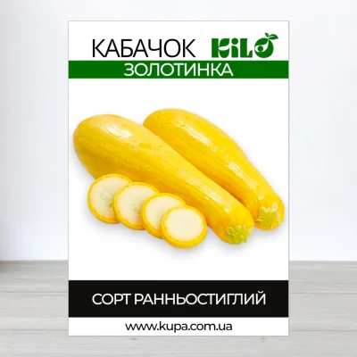 Насіння кабачка Золотинка, 100г