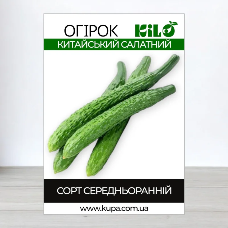 Семена огурца бджолозапильного Китайський Салатний, 100г