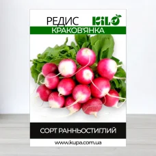 Семена редиса Краков'янка, 1кг