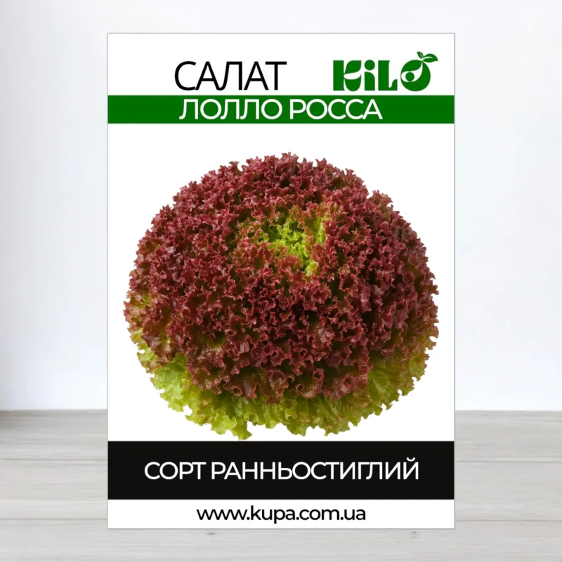 Насіння салату Лолло Росса, 0,5кг