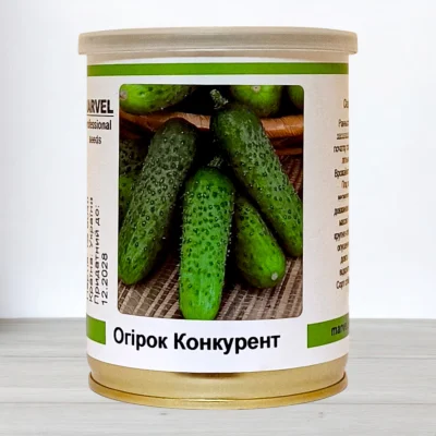 Семена огурца бджолозапильного Конкурент, Украина, Marvel, банка 100г