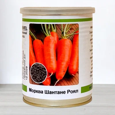 Семена моркови Шантане Роял, Польща, Marvel, банка 100г