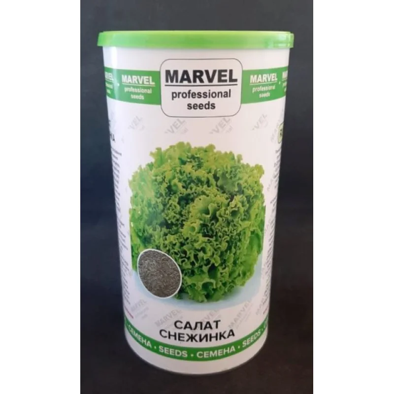 Насіння салату Сніжинка, Польща, Marvel, банка 500г