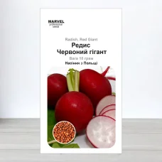 Семена редиса Червоний Гигант, Польща, Marvel, 10г