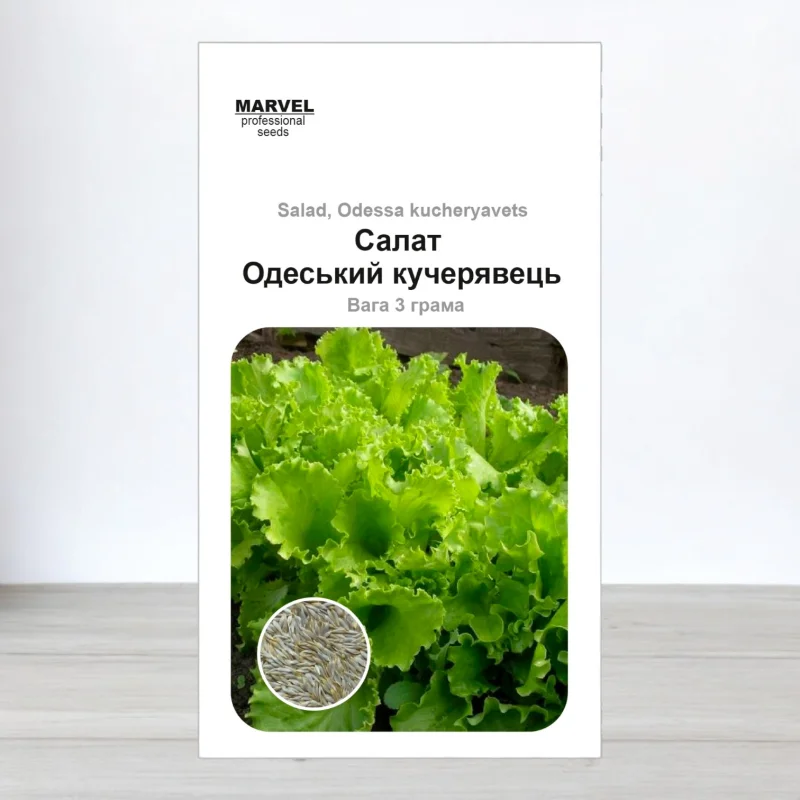 Семена салата Одеський Кучерявець, Украина, Marvel, 3г