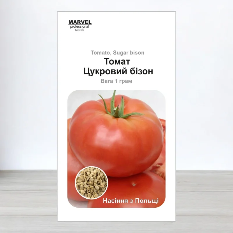 Семена томата Цукровий Бизон, Польща, Marvel, 1г