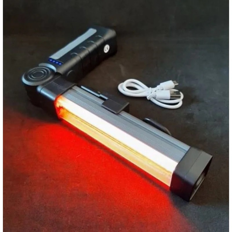 Лихтар поворотний акумуляторний на магнити с гачком Multifunctional Working light