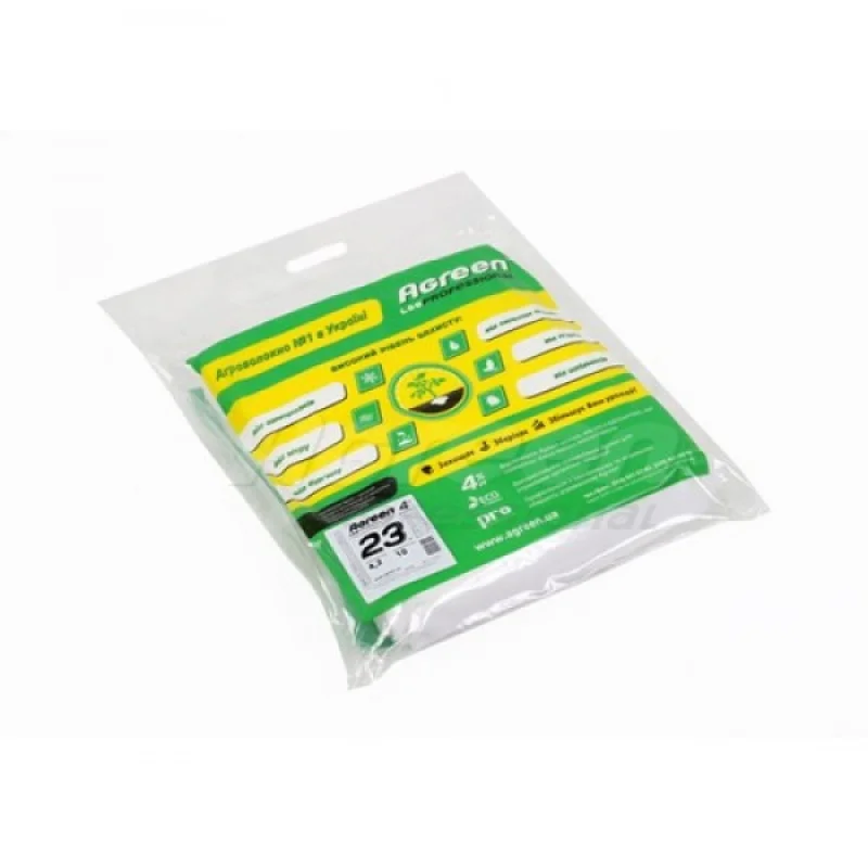Агроволокно белое Agreen, пакет, плотность 23г/м.кв, ширина 3,2м, длина 10м
