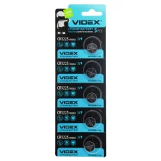Батарейка литиева Videx таблетка CR1225, 3V, 5шт/уп