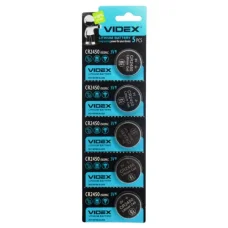 Батарейка литиева Videx таблетка CR2450, 3V, 5шт/уп
