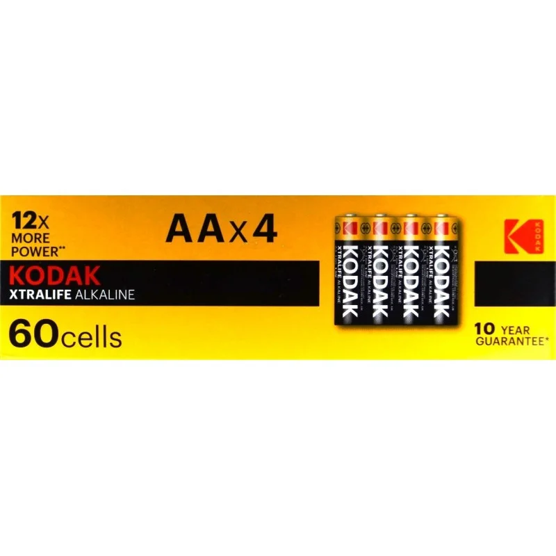 Щелочная батарейка Kodak Extra Life, тип LR6, AA, 1,5 В, 4 шт. в упаковке