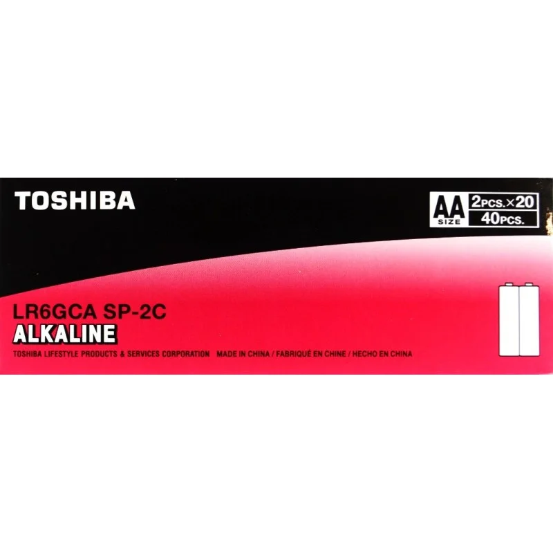 Щелочная батарейка Toshiba alkaline LR6, AA, 1,5 В, 4 шт./уп.