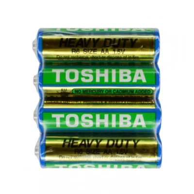 Солевая батарейка Toshiba R6, AA, 1,5 В, 4 шт./уп.