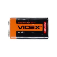 Солевая батарейка Videx «Крона» 6F22, 9 В