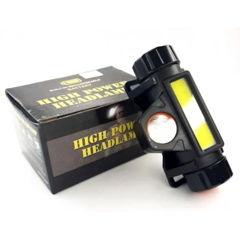 Лихтар налобний BL 8101 COB XPE + магнит 14500 usb charge