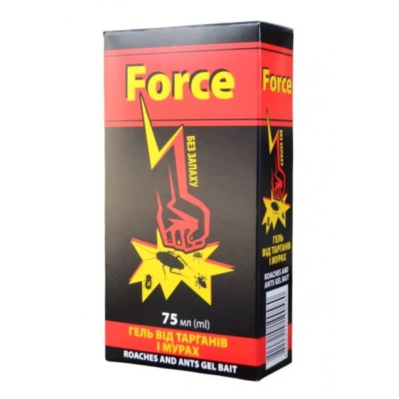 Гель от тарганив та мурах Force без запаху, 75мл