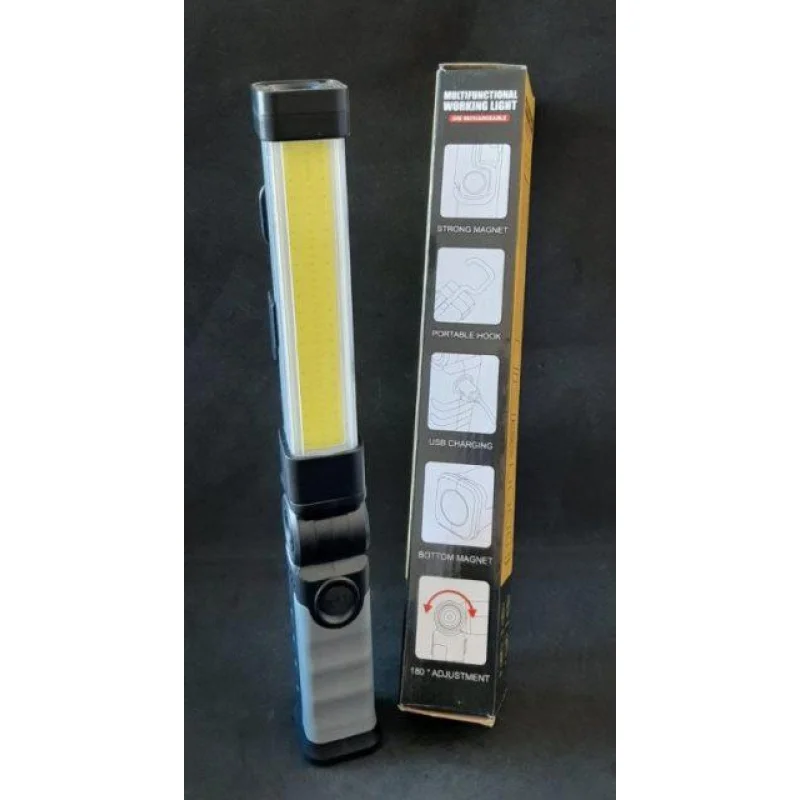 Лихтар поворотний акумуляторний на магнити с гачком Multifunctional Working light