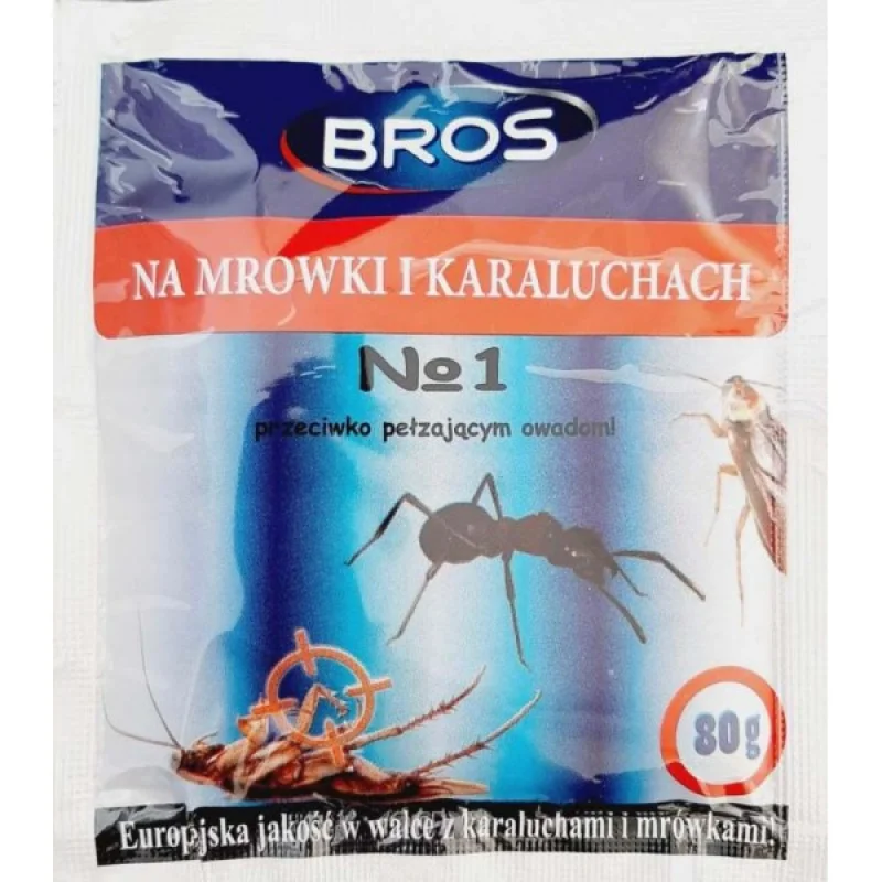 Инсектицид от тарганив та мурах Bros порошок, 80г