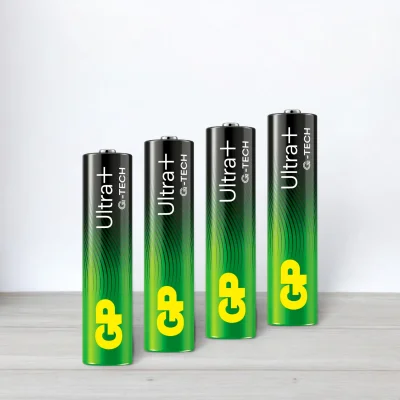 Батарейка лужна GP Ultra Plus alkaline LR3, AAA, 1,5V, 4шт/уп