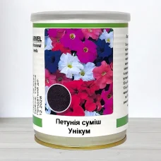 Насіння петунії Унікум Суміш, Україна, Marvel, банка 50г